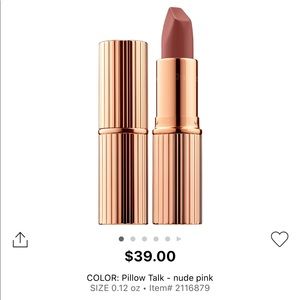 Charlotte Tilbury pillow talk lipstick